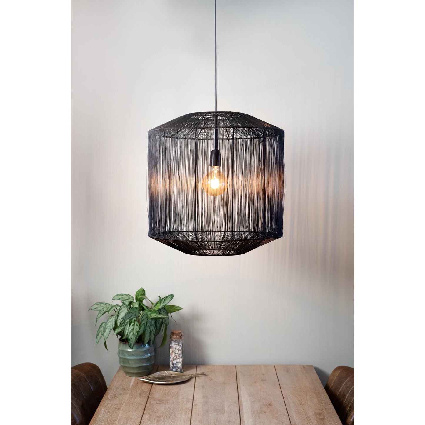 Hanglamp SENNA mat zwart Ø40x43cm