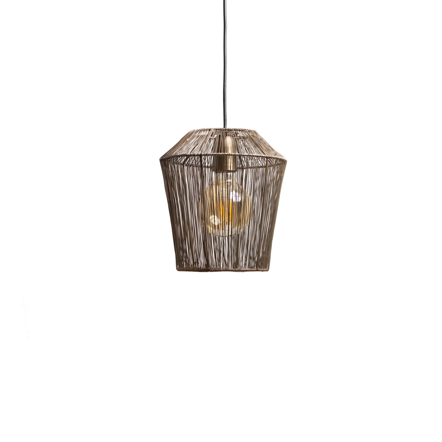 Hanglamp MILA antiek brons Ø33x36cm