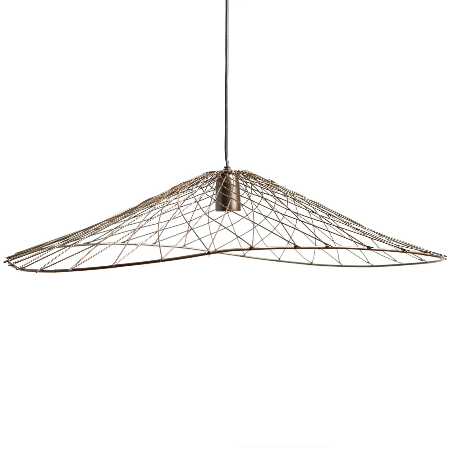 Hanglamp OLIVER antiek brons 70x60x15cm